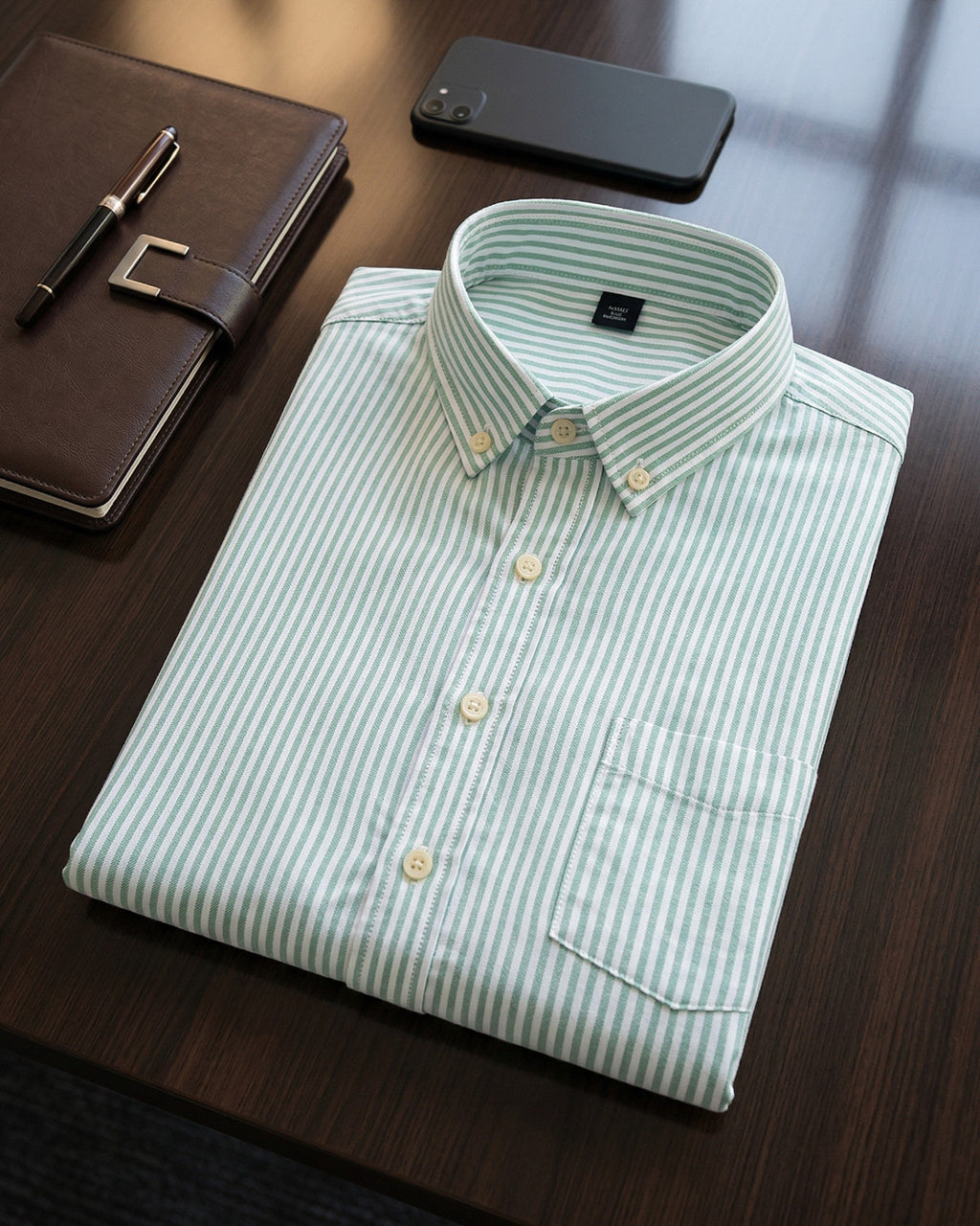 Mirko Camisa de Trabajo de Algodón con Botones