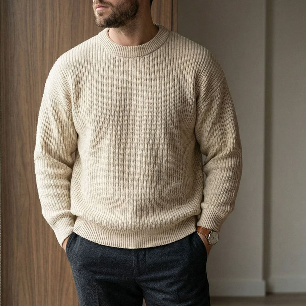 Marco Sweater de Punto Acanalado