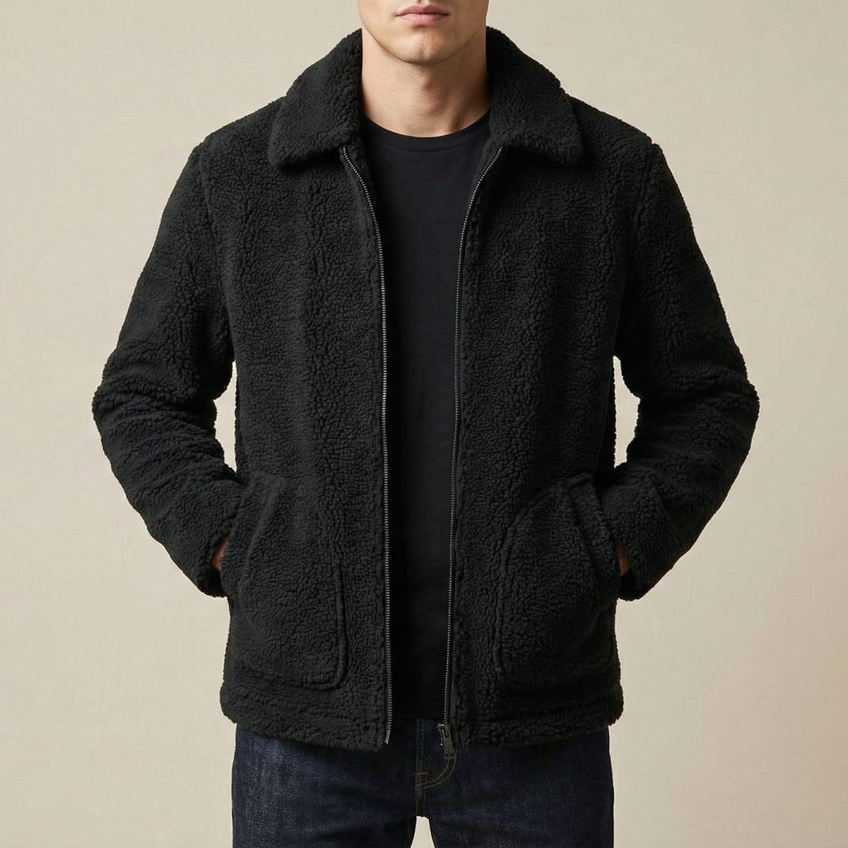 Salvatore Campera de Cuero Reversible Forrada