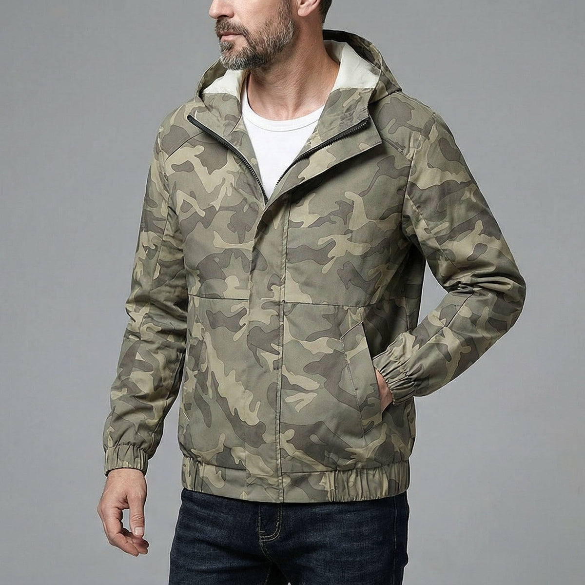 Alberto Campera Impermeable con Capucha