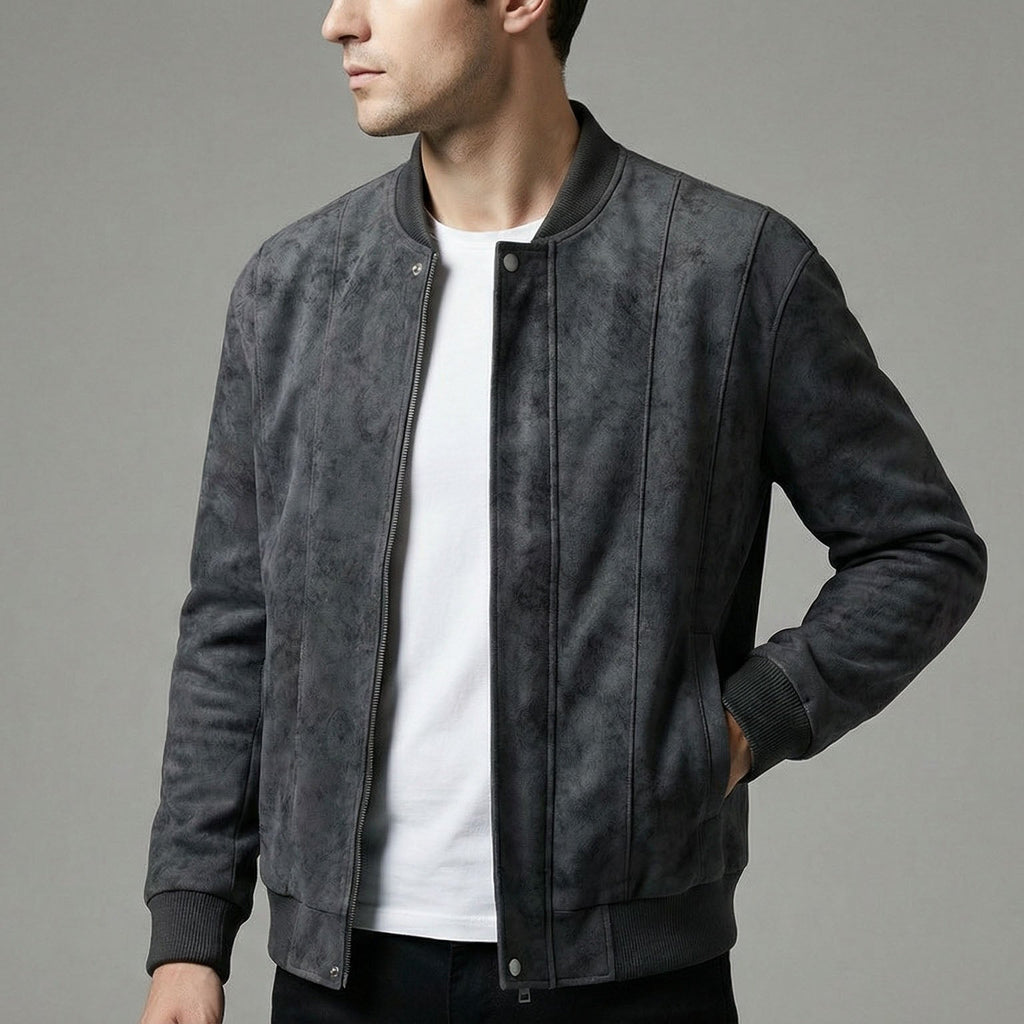 Vittorio Campera de Cuero con Cierre