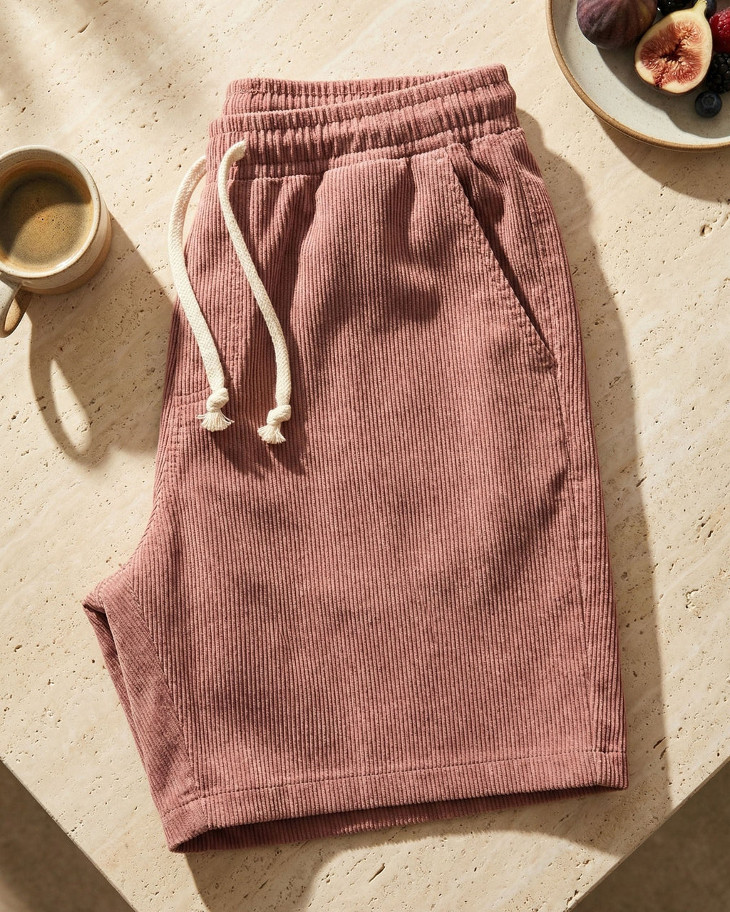 Omar Shorts de Pana con Cordón