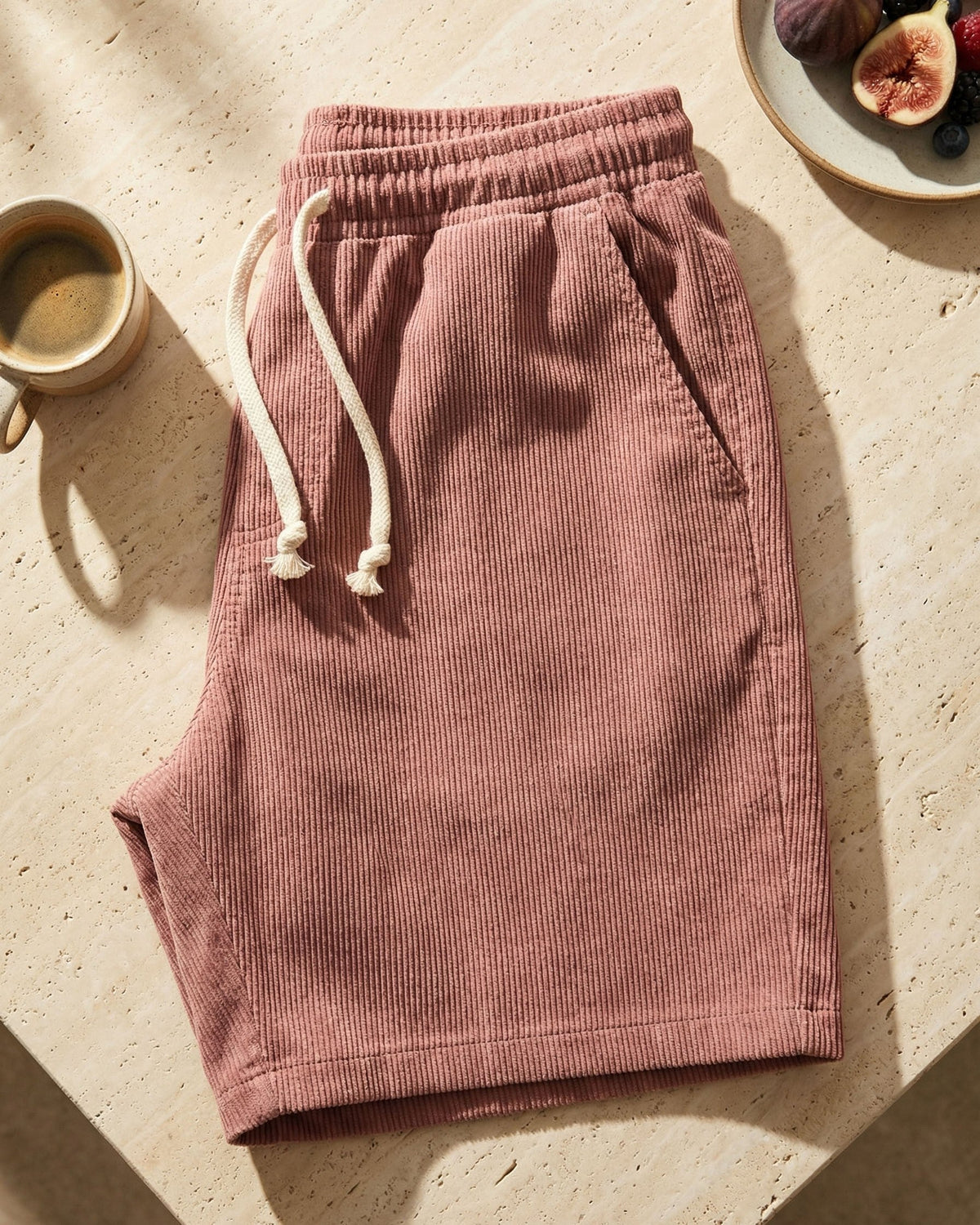 Omar Shorts de Pana con Cordón