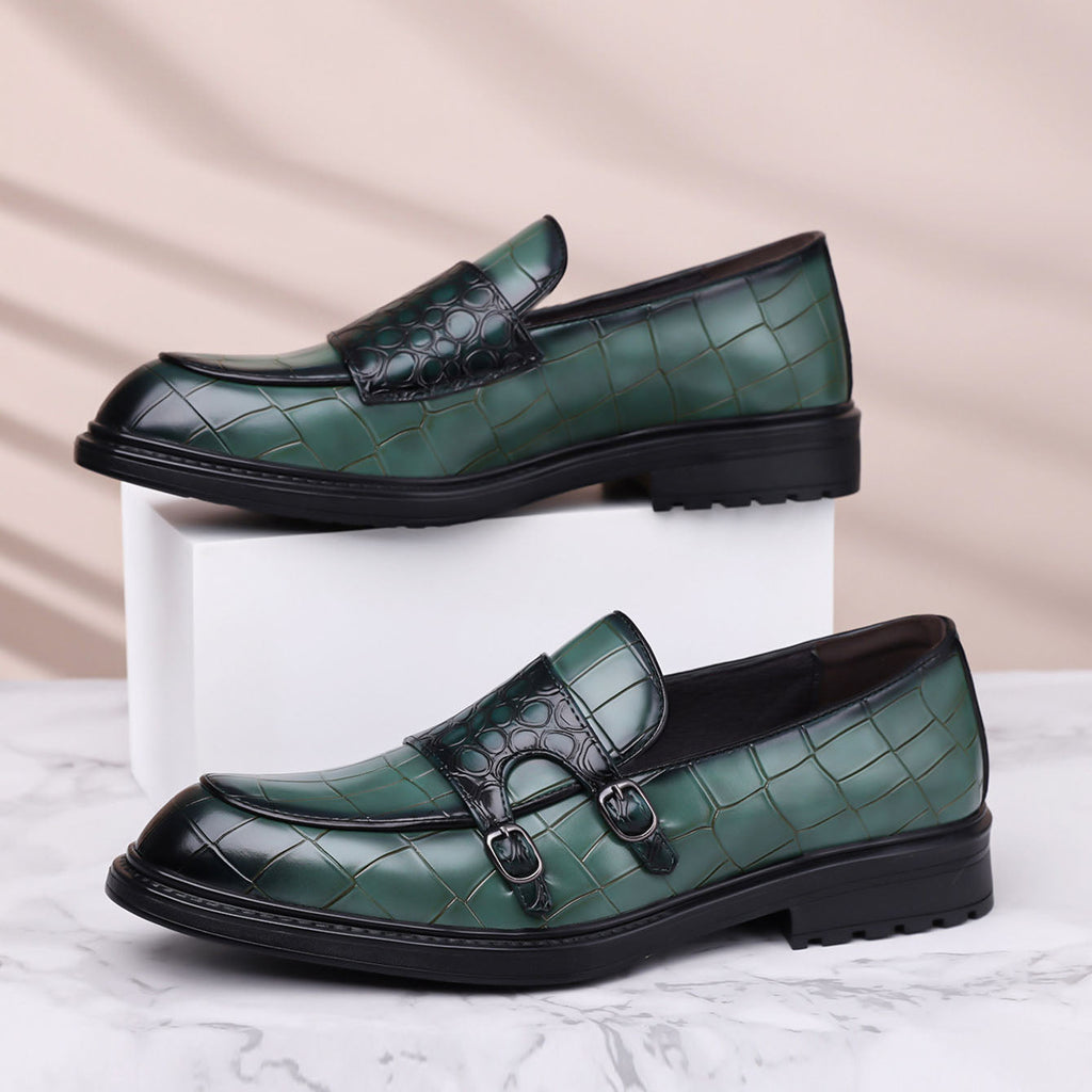 Orazio Mocasines de Cuero con Hebilla