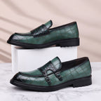 Orazio Mocasines de Cuero con Hebilla