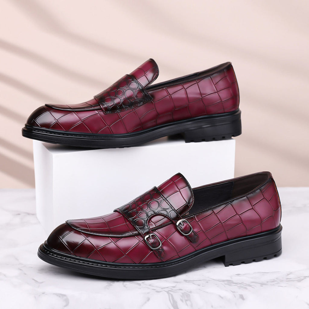 Orazio Mocasines de Cuero con Hebilla