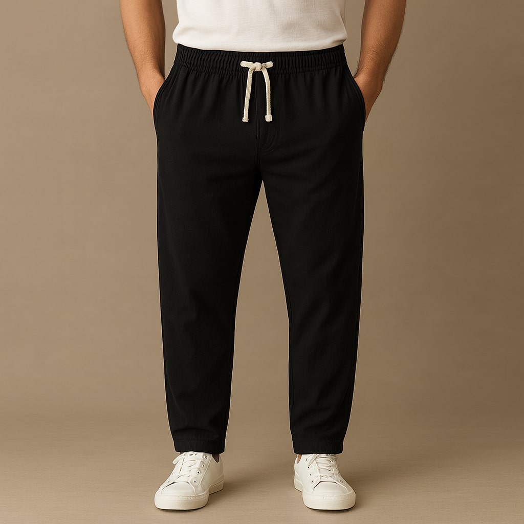 Oscar Pantalón Casual de Algodón con Cordón
