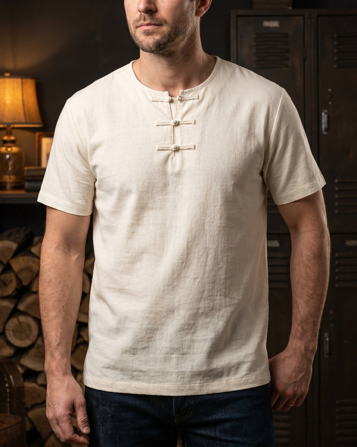 Paolo Remera de Algodón y Lino