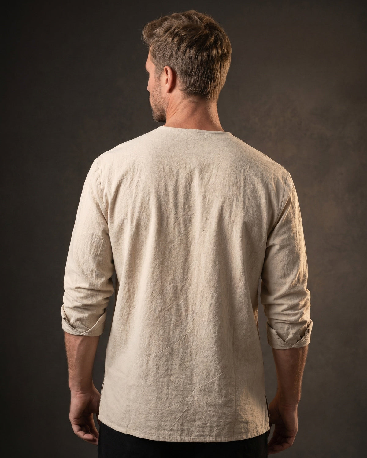 Romano Camisa de Lino Mezcla de Algodón