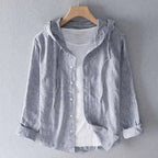 Elan Camisa de Lino con Capucha