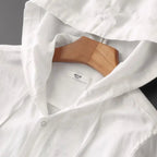 Elan Camisa de Lino con Capucha