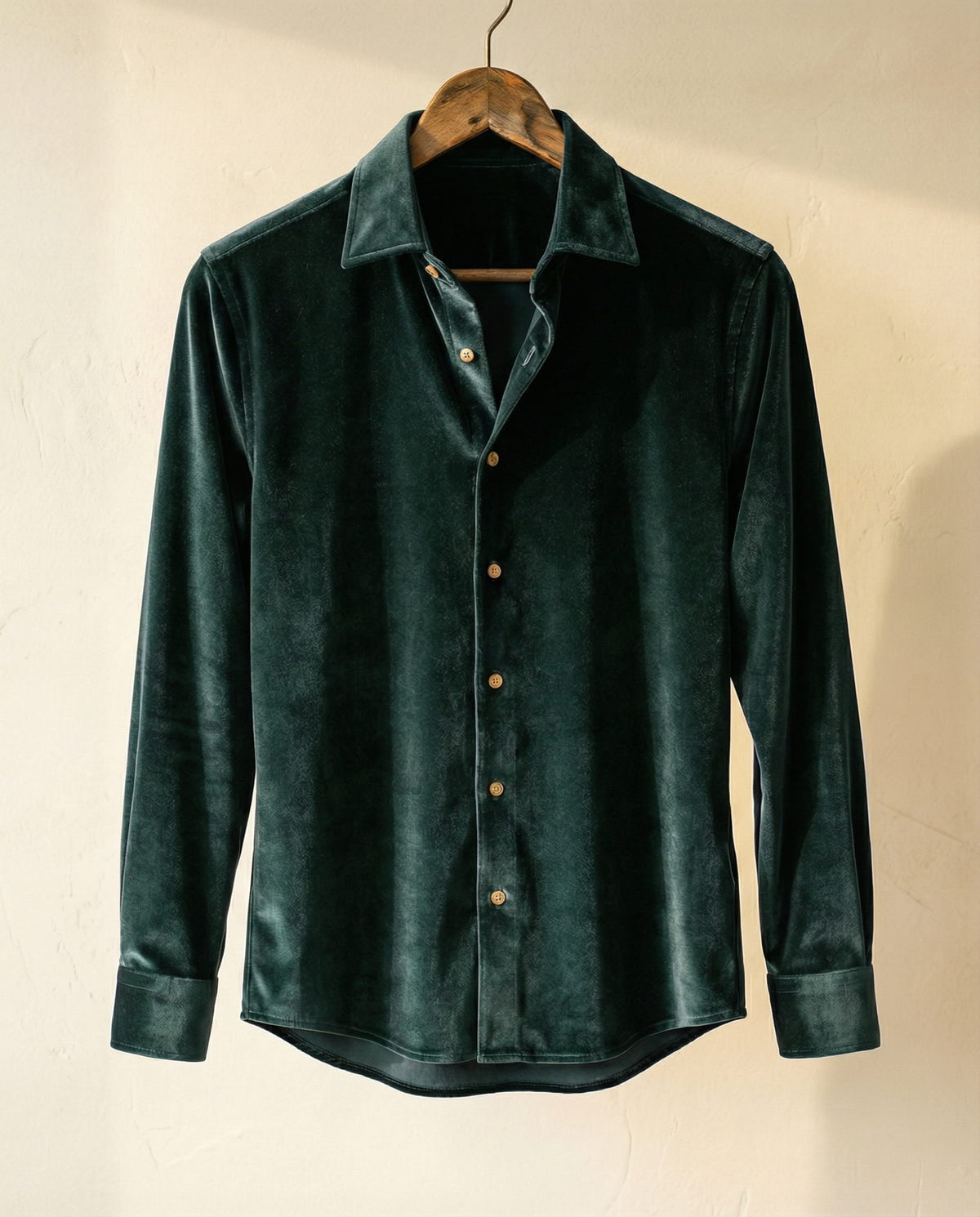 Samuele Camisa Casual Mezcla de Algodón