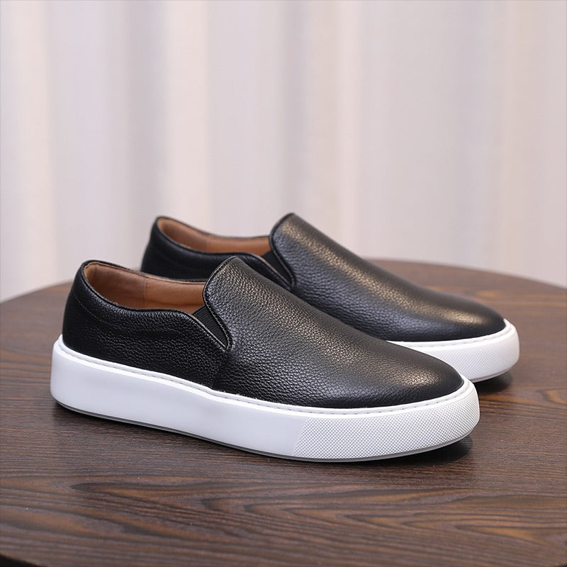 Nico Zapatillas de Cuero sin Cordones