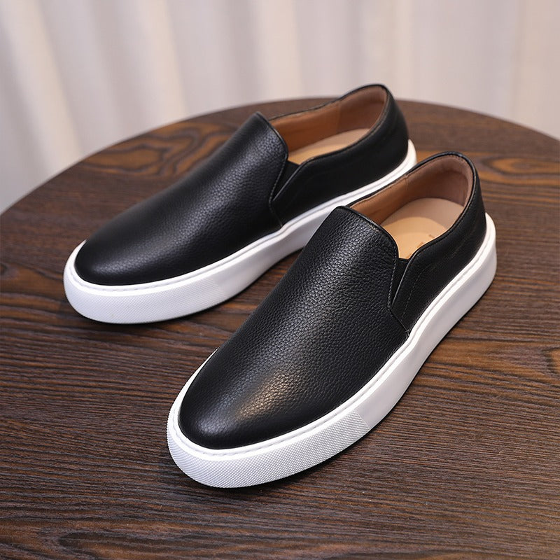 Nico Zapatillas de Cuero sin Cordones