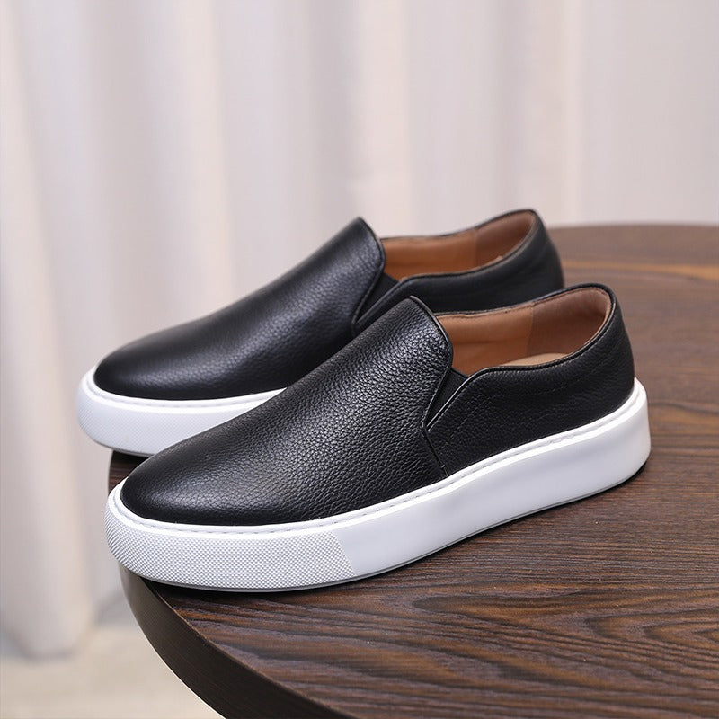Nico Zapatillas de Cuero sin Cordones