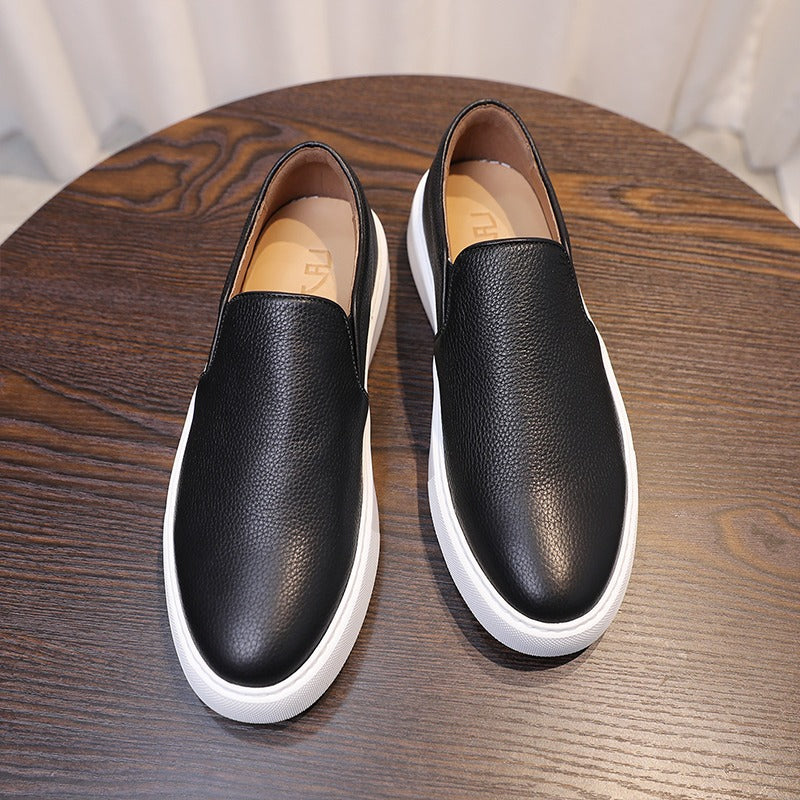 Nico Zapatillas de Cuero sin Cordones