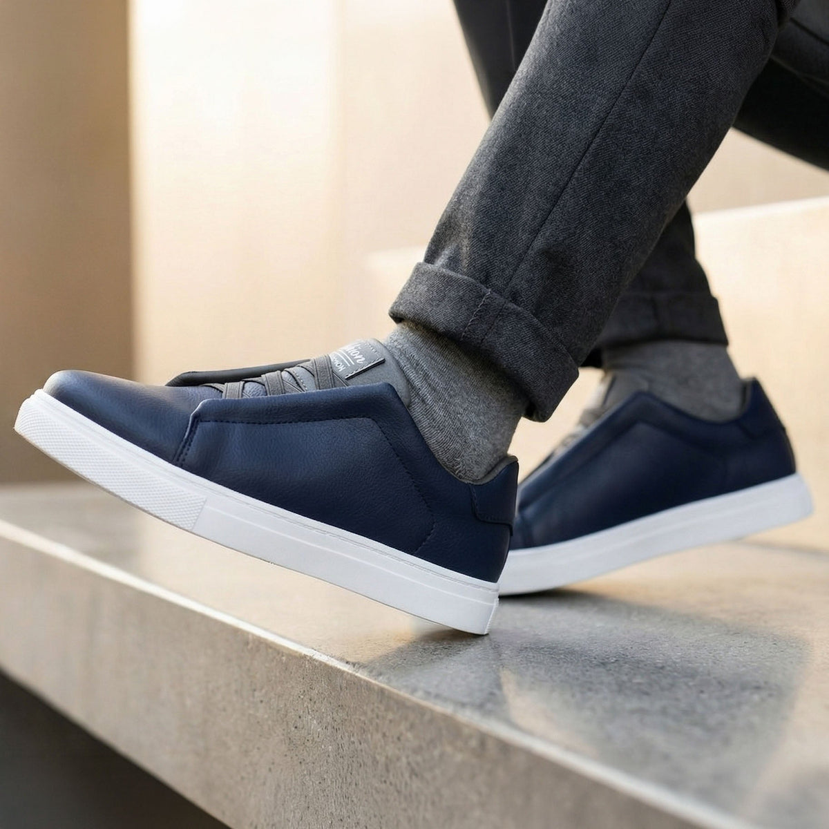 Enzo Zapatillas Minimalistas Símil Cuero