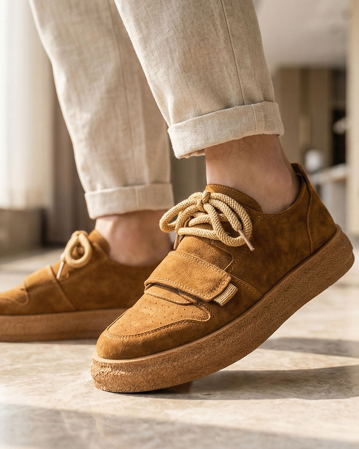 Marco Zapatillas de Gamuza