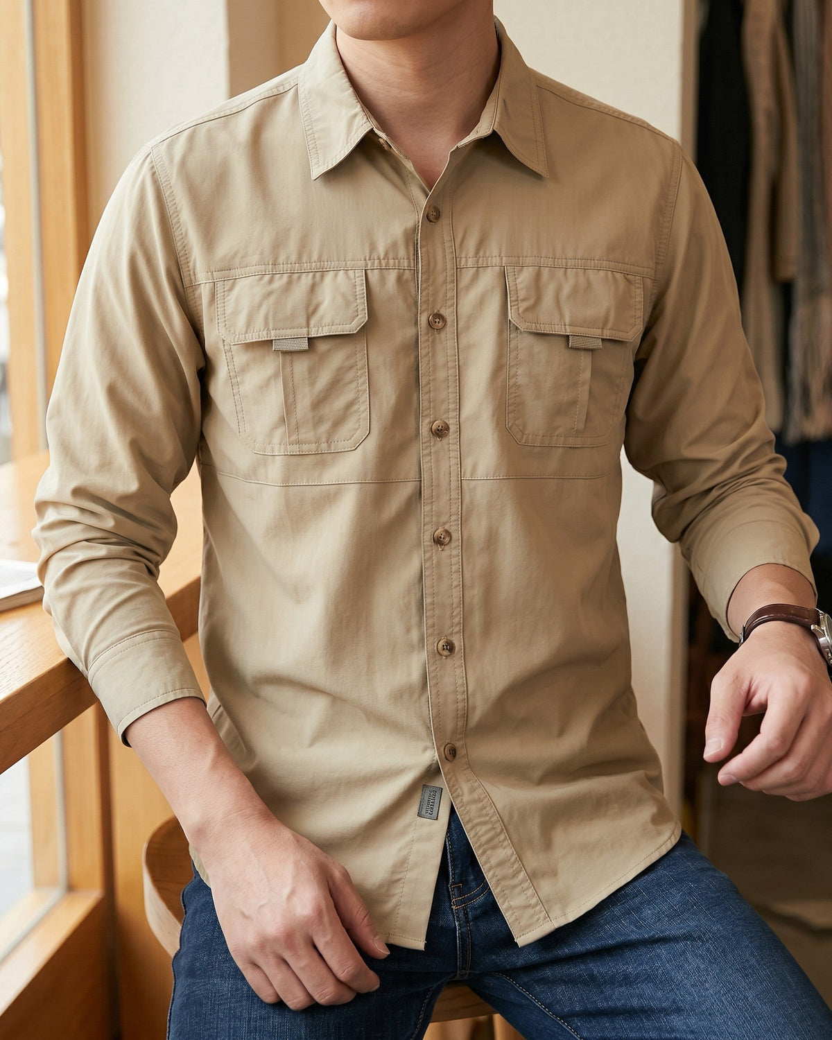 Ubaldo Camisa Utilitaria Casual